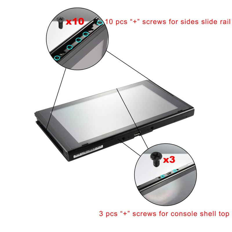 CM مجموعة براغي بديلة مجموعة زنبرك زر مجموعة إصلاح بديلة لجهاز نينتندو سويتش، متوافقة مع وحدة تحكم جوي كون - Image 4